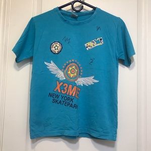 Boy’s blue graphic tee